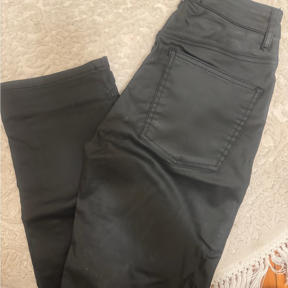 We The Free Black leather pants